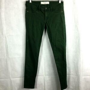 Abercrombie & Fitch Jeans Womens Sz 0R Dark Green‎ Skinny Leg Pants